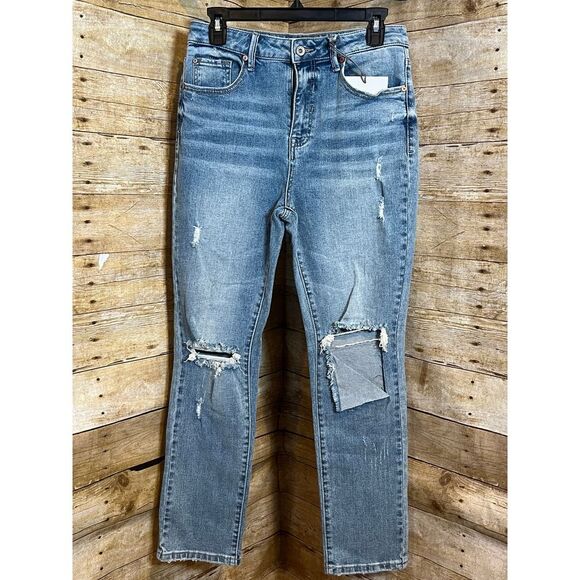 SPECIAL A JEANS HIGH RISE DISTRESSED RELAXED MEDIUM BOUTIQUE SKINNY JEANS SZ. 11 - Picture 2 of 8